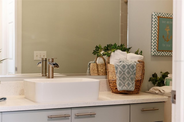 room details with vanity