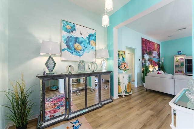 6576 Merrill Ln, The Villages, FL 34762 - interior space featuring visible vents and wood finished floors