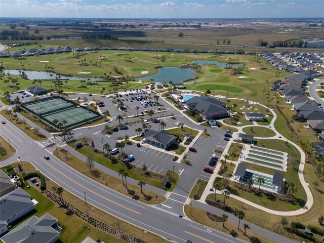 6576 Merrill Ln, The Villages, FL 34762 - bird's eye view featuring view of golf course, a residential view, and a water view