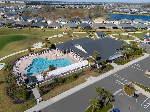 6576 Merrill Ln, The Villages, FL 34762 - drone / aerial view featuring a residential view