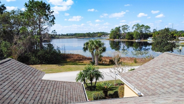 view of water feature