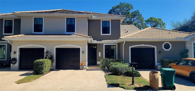 front facade featuring a garage