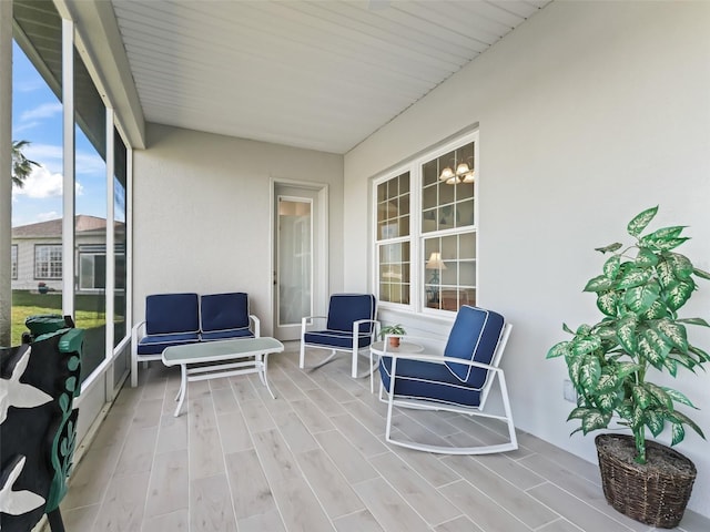 view of sunroom / solarium