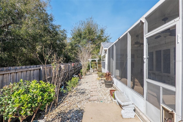 8373 SE 177th Bartram Loop, The Villages, FL 32162 - view of yard with a sunroom