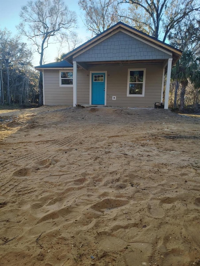 view of front of property