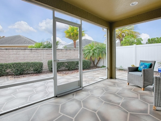 view of sunroom / solarium