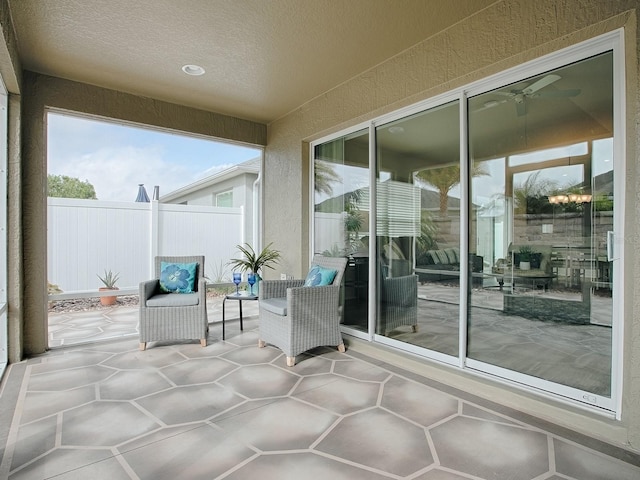 view of sunroom / solarium