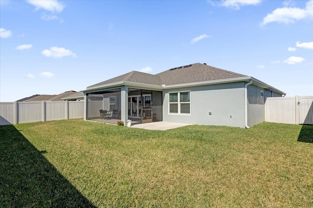 1392 Kenneth St, The Villages, FL 34762 - back of property with a yard and a patio