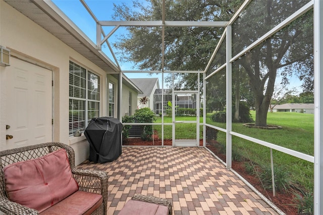 view of sunroom / solarium