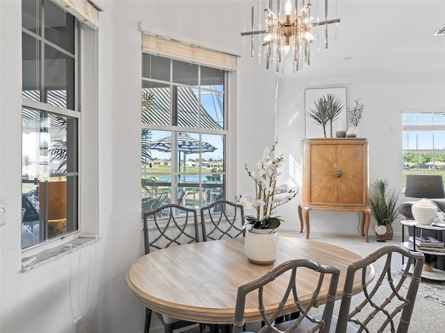 view of dining room