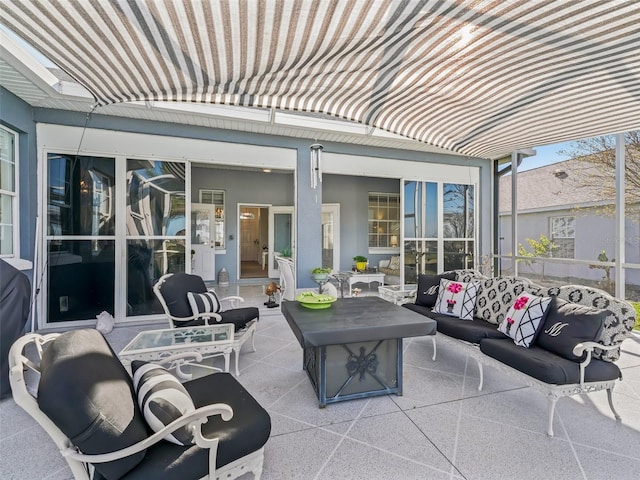 view of patio / terrace with outdoor lounge area