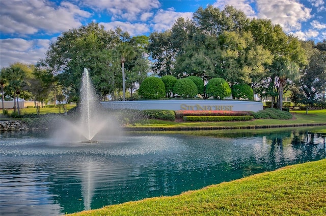 view of water feature