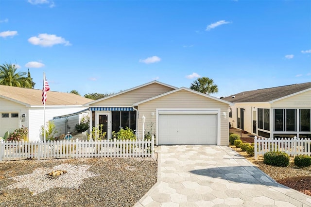 ranch-style house with a garage