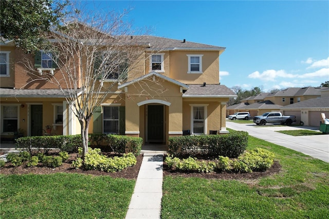 view of property with a front yard