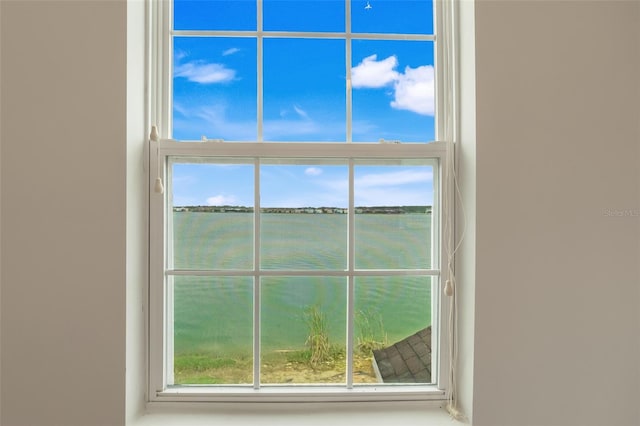 room details with a water view