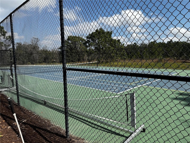 view of tennis court