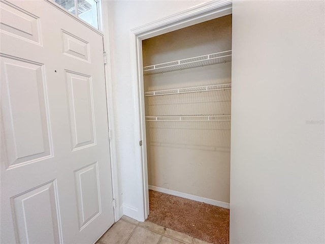 view of closet