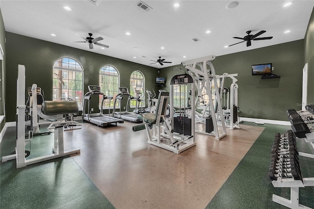 view of exercise room