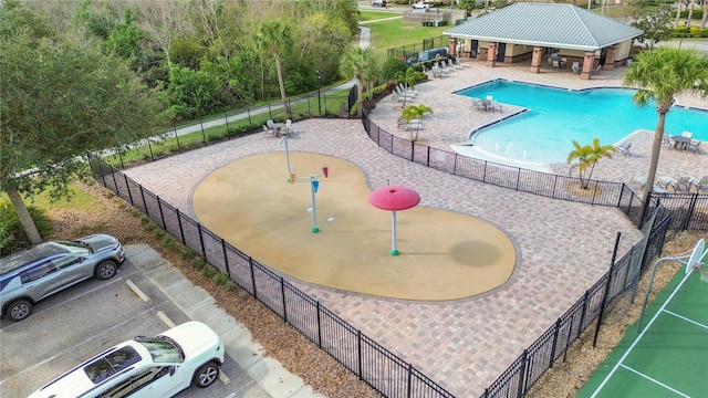 view of pool with a patio area