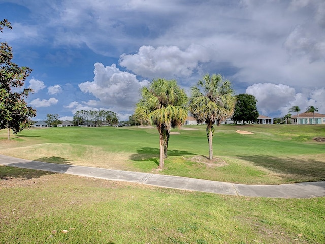 view of home's community featuring a yard