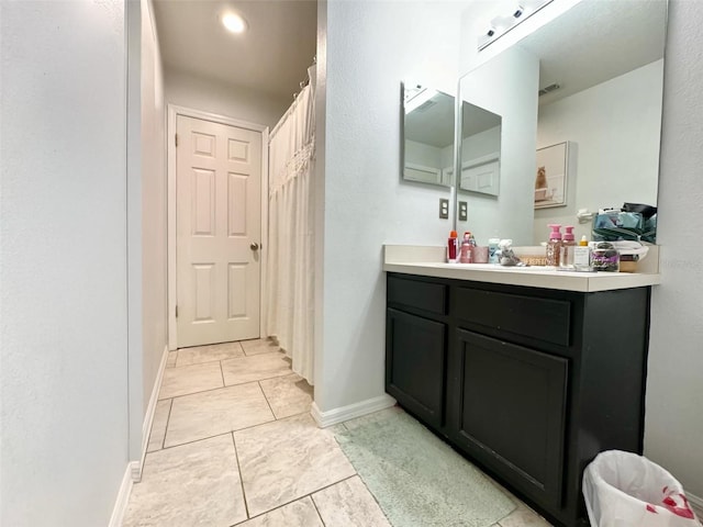 bathroom featuring vanity