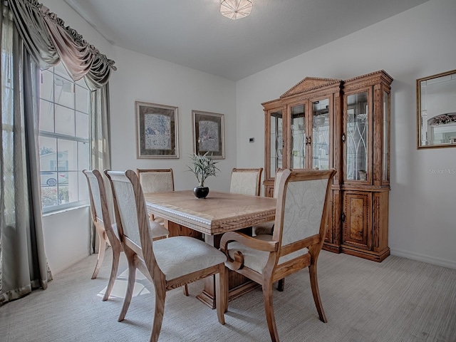 view of dining area