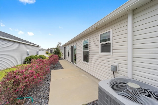 view of patio / terrace featuring central AC unit