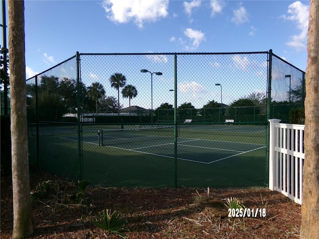 view of sport court