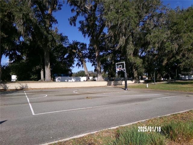 view of sport court