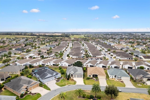 bird's eye view featuring a residential view