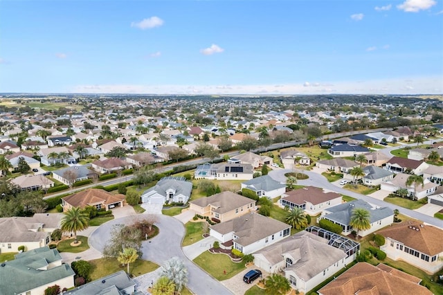 aerial view featuring a residential view