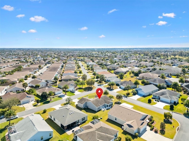 bird's eye view featuring a residential view