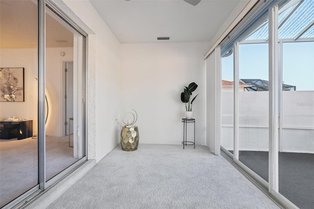 sunroom / solarium with visible vents