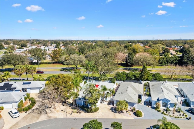 bird's eye view featuring a residential view