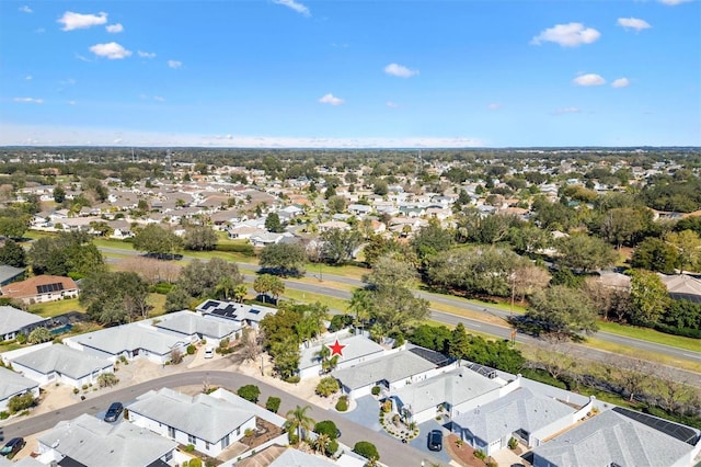 bird's eye view featuring a residential view