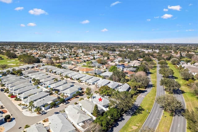 bird's eye view featuring a residential view