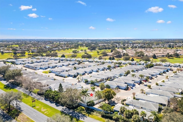 bird's eye view featuring a residential view