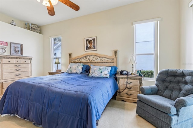 5135 Aurora Dr, Leesburg, FL 34748 - carpeted bedroom with ceiling fan