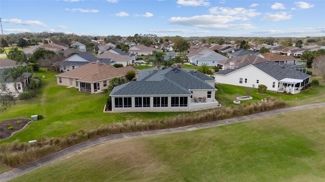 birds eye view of property featuring a residential view