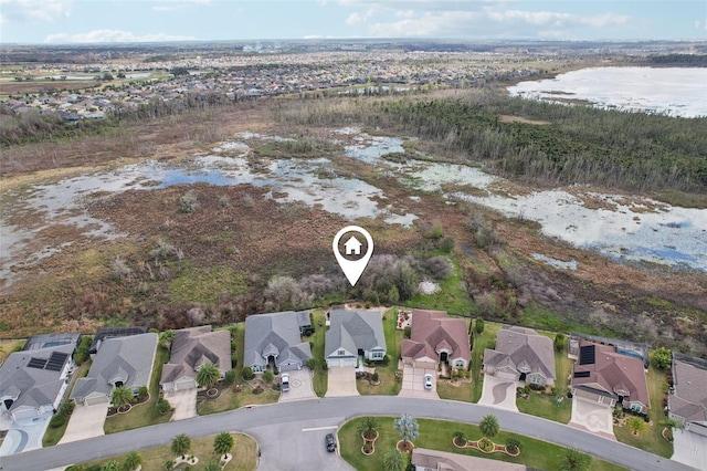 960 Pickering Path, The Villages, FL 32163 - drone / aerial view with a water view and a residential view
