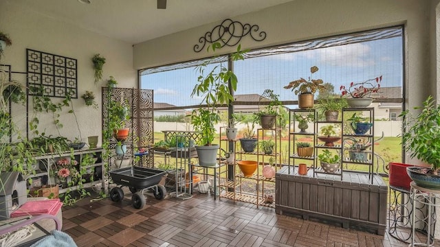 view of sunroom / solarium