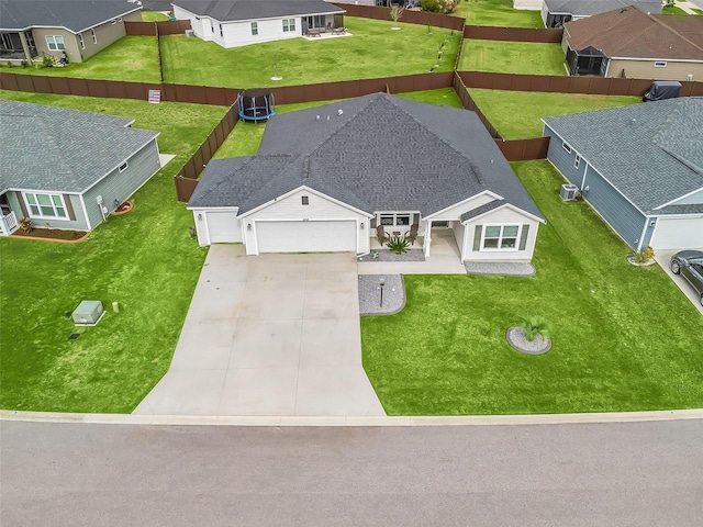 birds eye view of property featuring a residential view