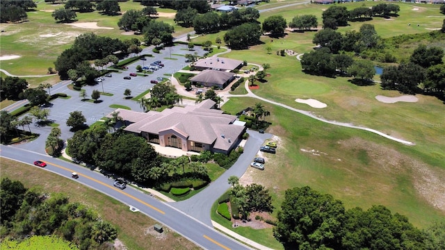 aerial view featuring golf course view