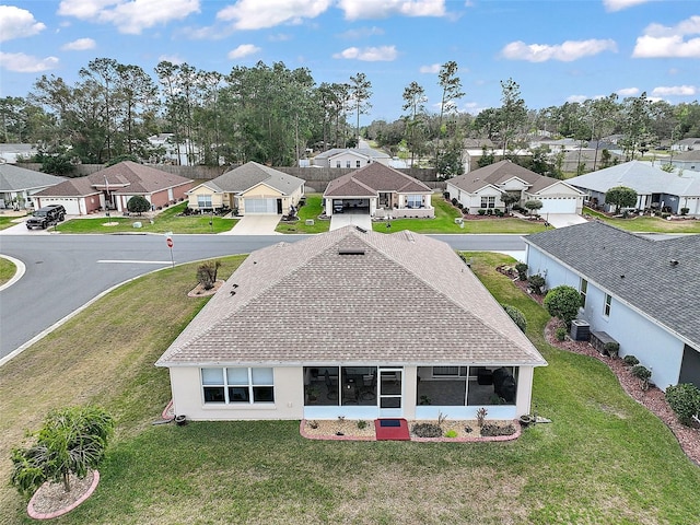 birds eye view of property featuring a residential view