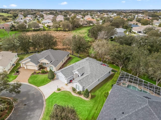 birds eye view of property featuring a residential view