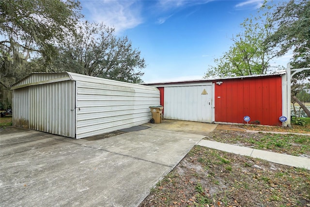 view of outbuilding