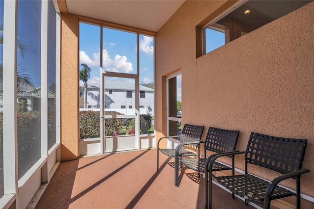 view of sunroom / solarium