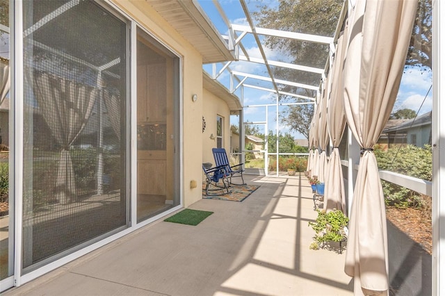 view of sunroom