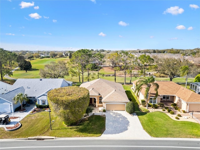 bird's eye view with a residential view