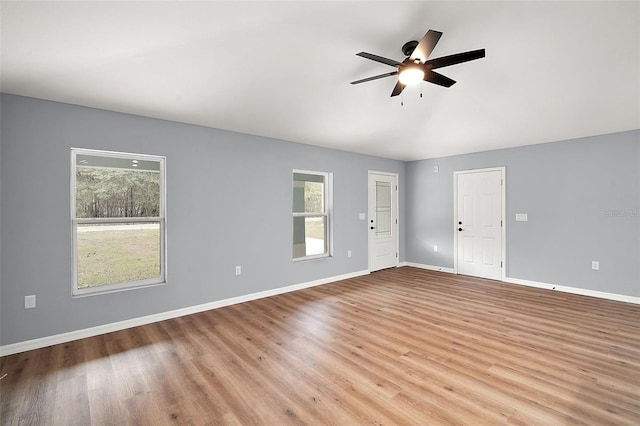 35 Sequoia Loop Ct, Ocklawaha, FL 32179 - interior space featuring light wood-style floors, baseboards, and a ceiling fan